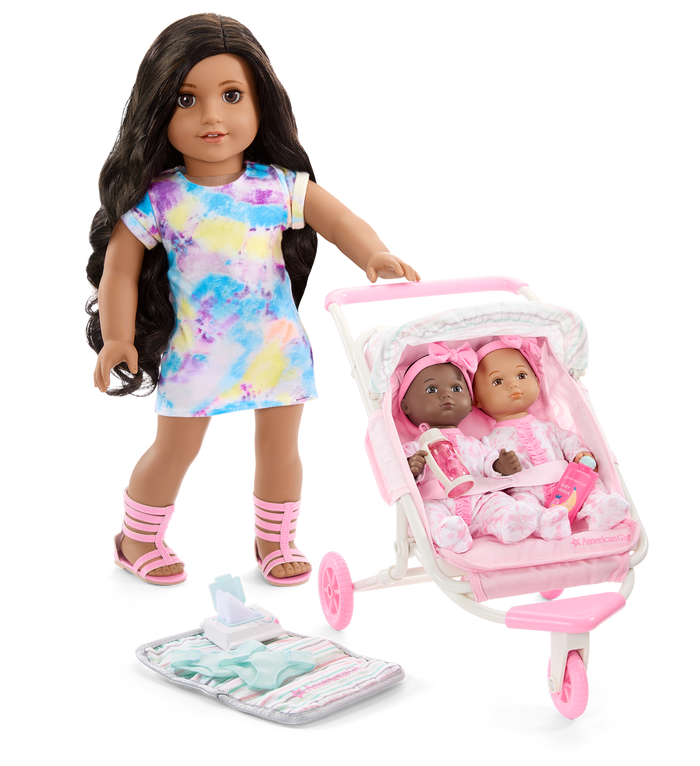 Little Bitty Baby™ Double Stroller Set for 7.75-inch Dolls O1