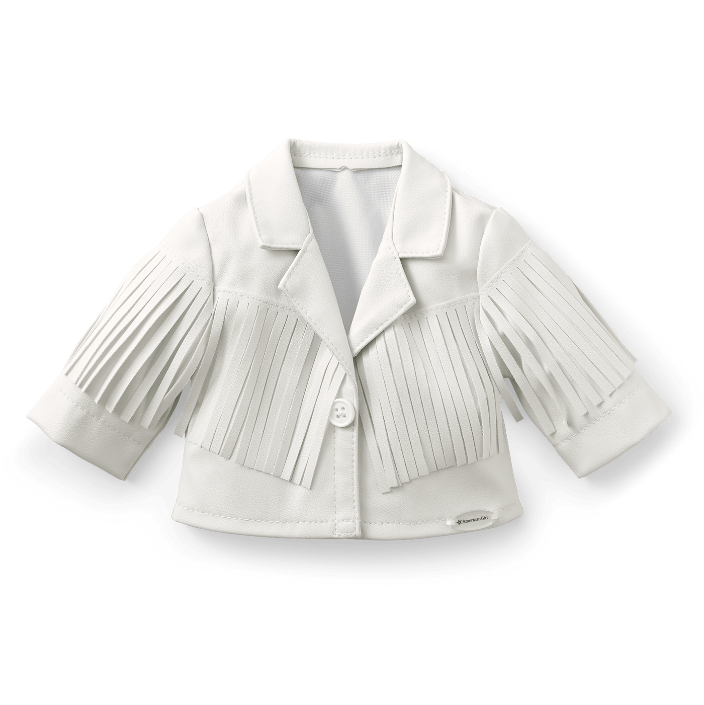 Courtney’s™ White Fringe Jacket for 18-inch Dolls (Historical Characters) O4
