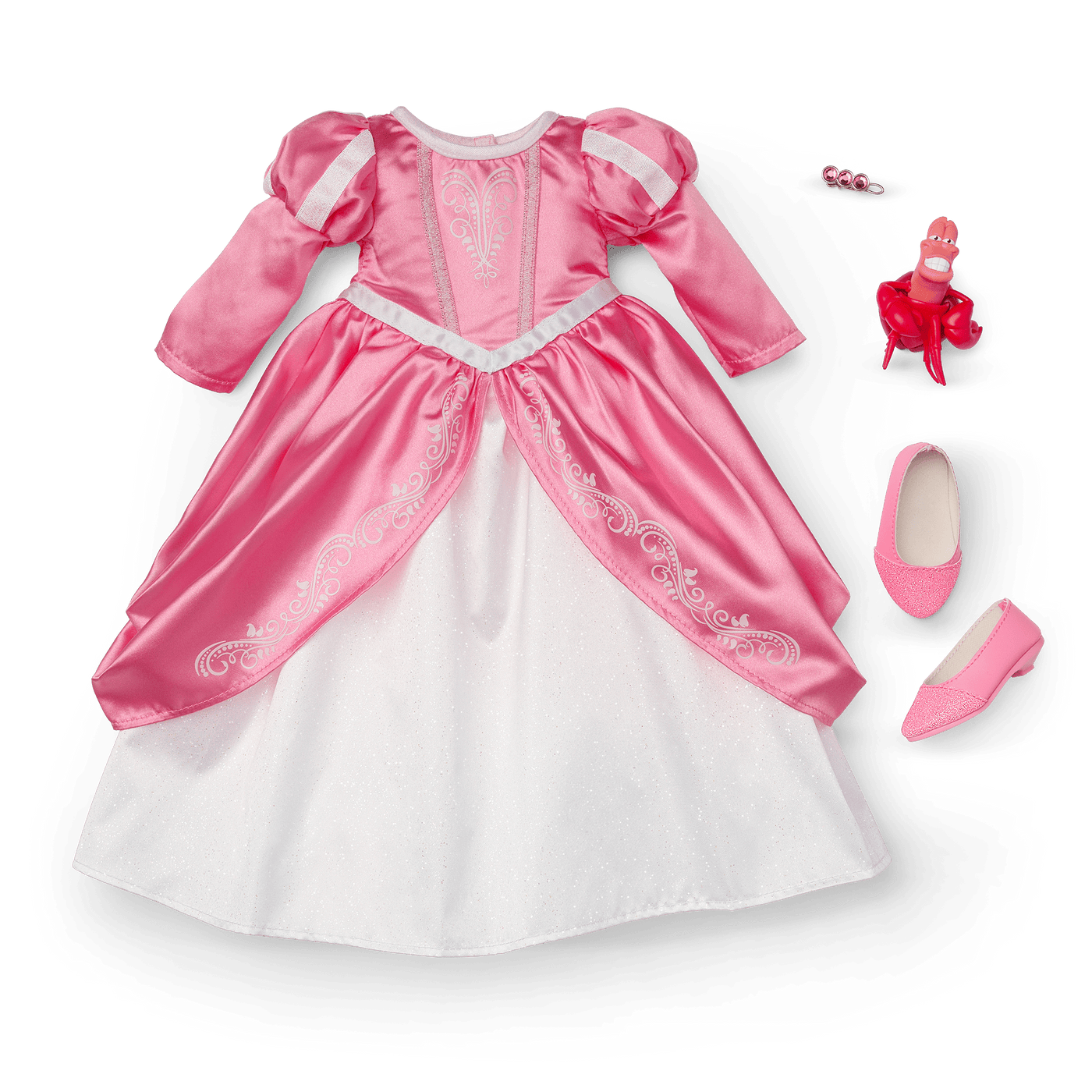 American Girl® Disney Princess Ariel Castle Ball Gown, Sebastian & Accessories for 18-inch Dolls A2