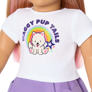 Summer’s™ Waggy Pup Tails™ Outfit for 18-inch Dolls (Girl of the Year™ 2025) Y7
