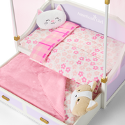 All Set for Sleepovers Canopy Bed for 18-inch Dolls Z0