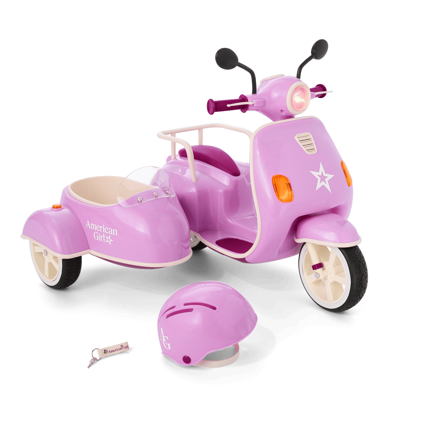 Hit the Road Scooter & Sidecar for 18-inch Dolls P0