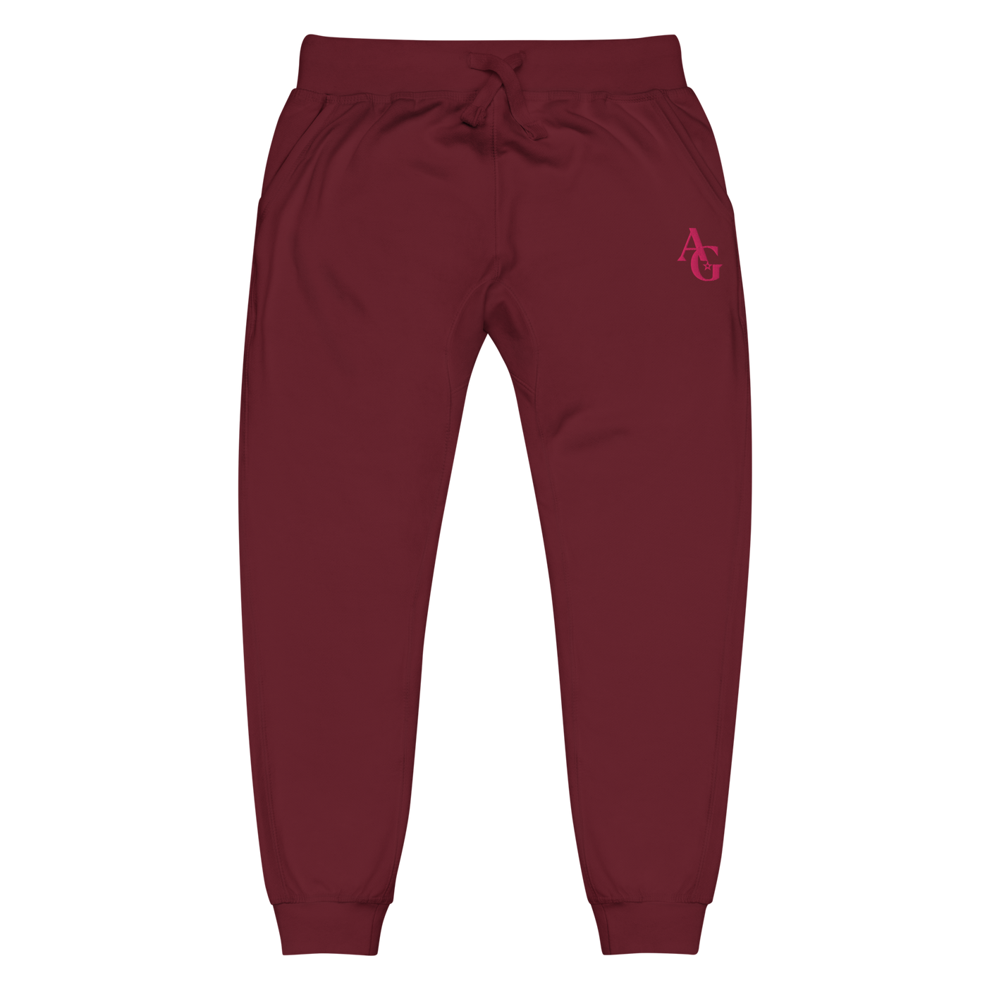 American Girl® Burgundy Fleece Sweatpants for Adults J2