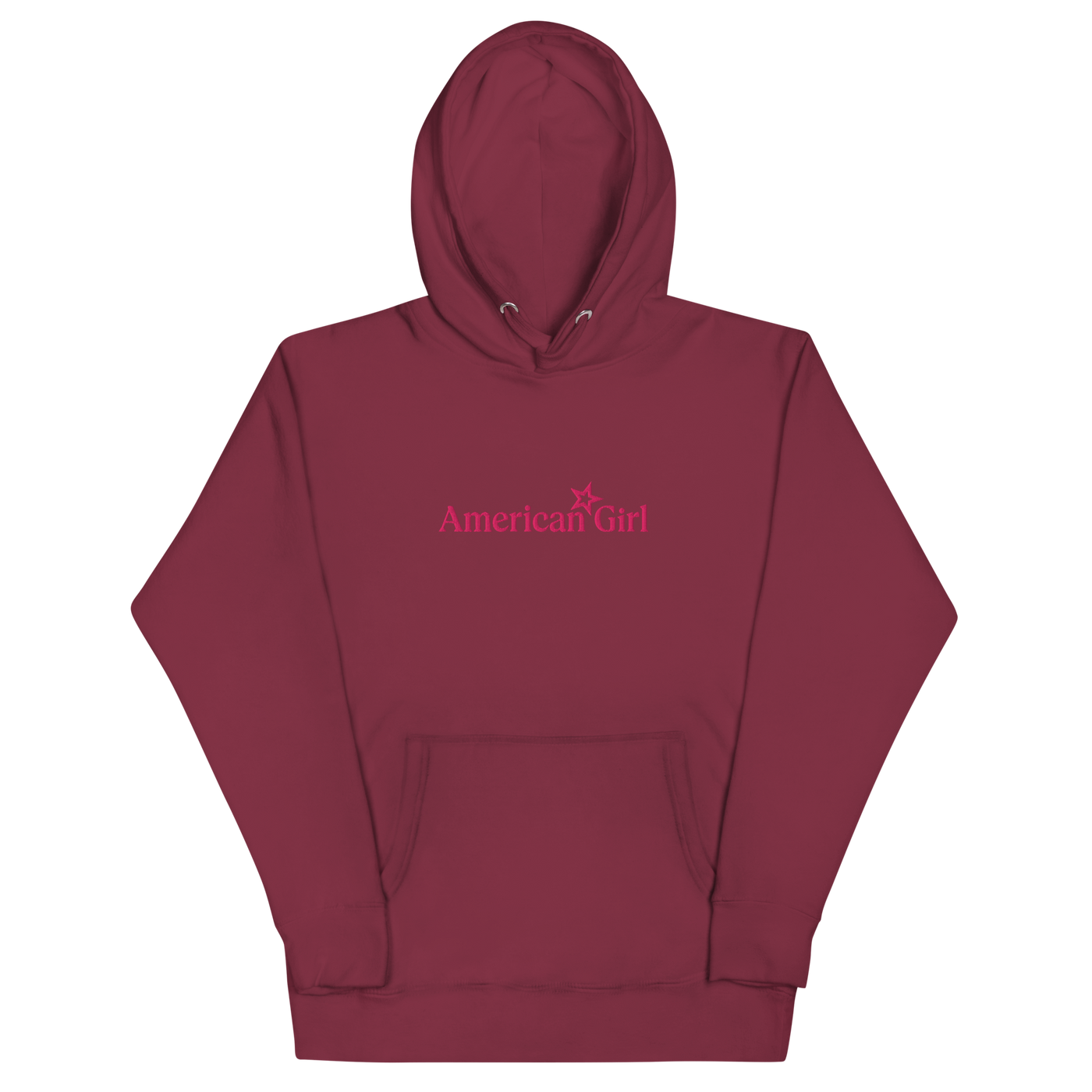 American Girl® Burgundy Hoodie for Adults U8