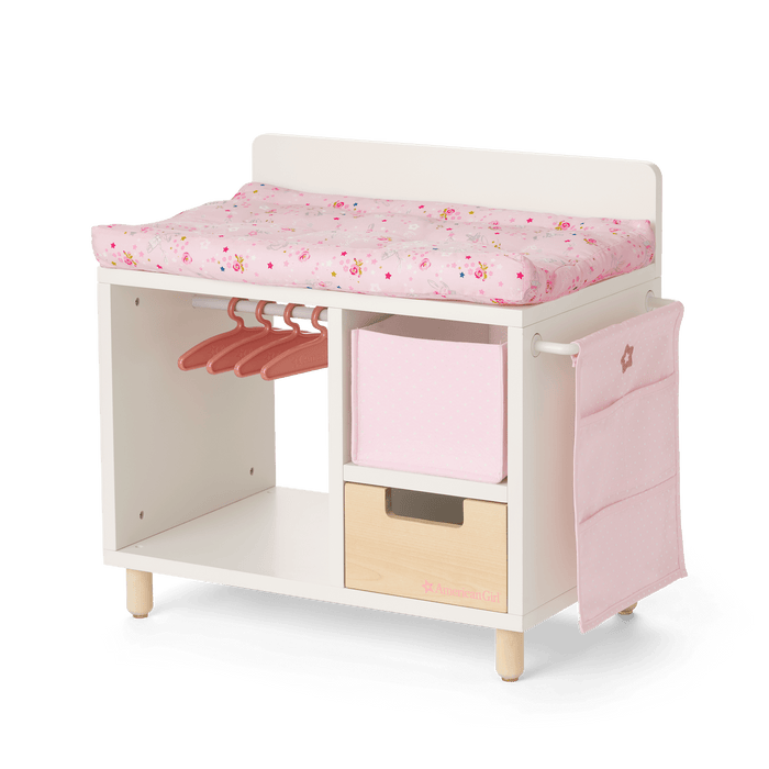 Dots & Blooms Changing Table with Storage X1
