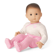 Bitty Baby® Doll #2 with brown hair in Pretty Pink C5