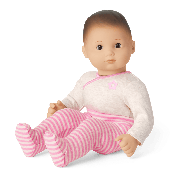 Bitty Baby® Doll #2 with brown hair in Pretty Pink C5