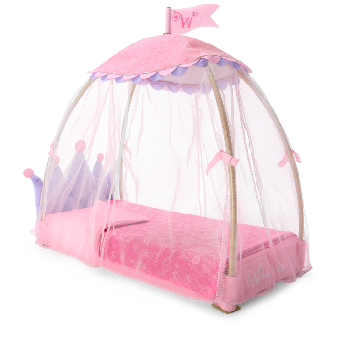 Royal Canopy Bed for WellieWishers™ Dolls Y5