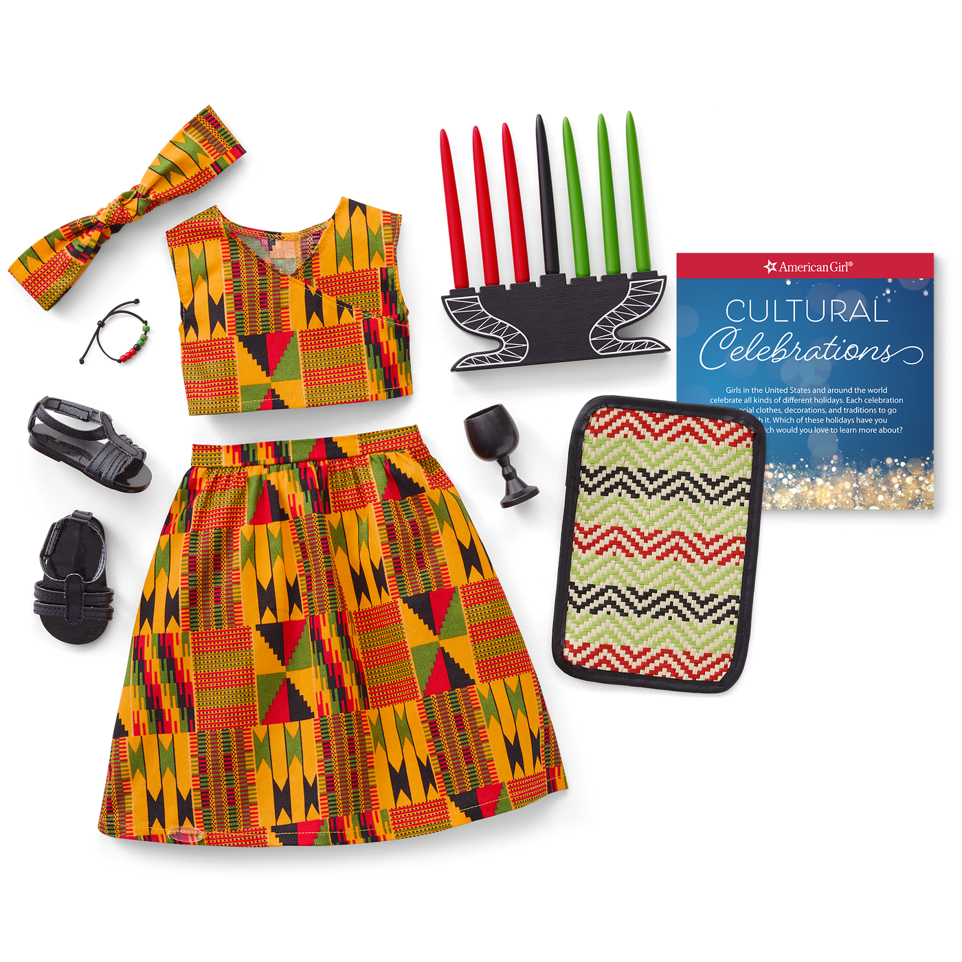 Kwanzaa Celebration Outfit for 18-inch Dolls M0
