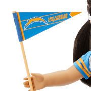 American Girl® x NFL Los Angeles Chargers Fan Outfit & Accessories for 18-inch Dolls O6