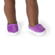 Truly Me™ 18-inch Doll #91 with curly purple hair I0