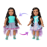 Glam Shimmering Ocean Outfit for 18-inch Dolls S1