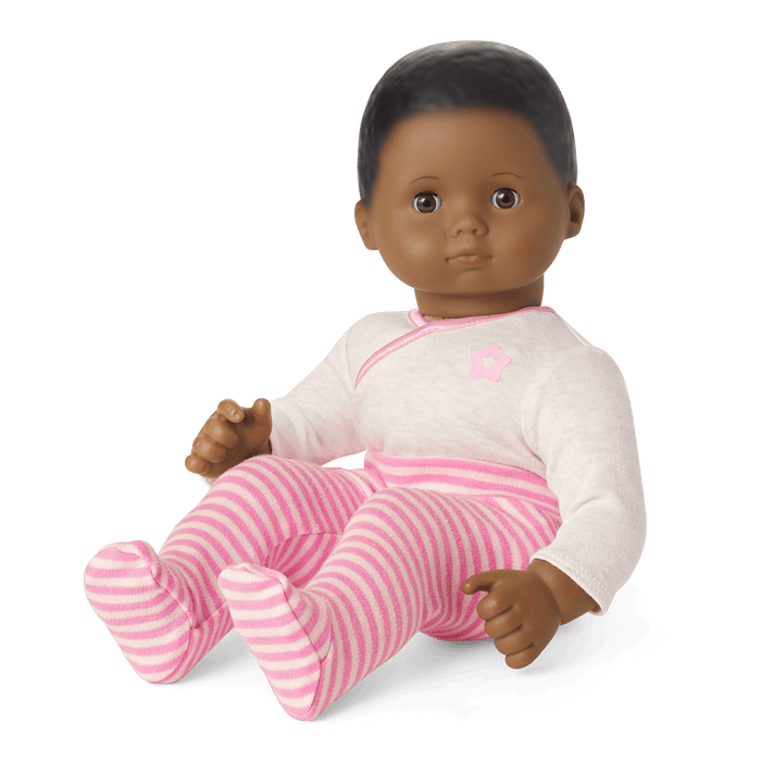 Bitty Baby® Doll #1 with black hair in Pretty Pink Q0