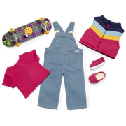 ’90s Twins Nicki’s™ Skateboarding Gift Set (Historical Characters) E1